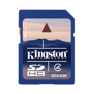 SDHC Kingston High Speed 4GB